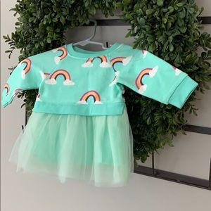 Monica and Andy Rainbow Tule Dress